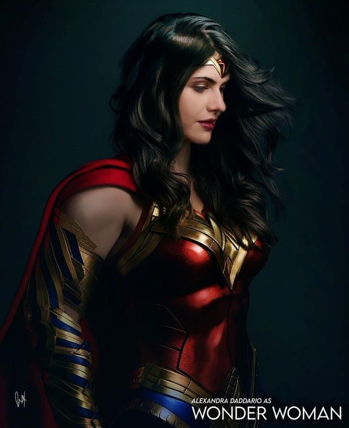 Alexandra Daddario sebagai Wonder Woman.