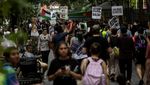 Aksi Solidaritas Gaza Warnai Jalanan New York