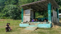 Madrasah dengan siswa sebanyak 149 orang tersebut berada di pelosok Kabupaten Lebak dan merupakan satu-satunya sekolah yang terdekat dari permukiman warga. ANTARA FOTO/Muhammad Bagus Khoirunas