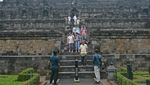 Antusias Wisatawan Saat Borobudur Sunrise Kembali Dibuka