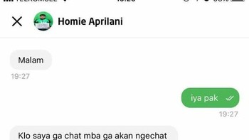 Persoalan siapa kirim chat lebih dulu... Foto: X.com
