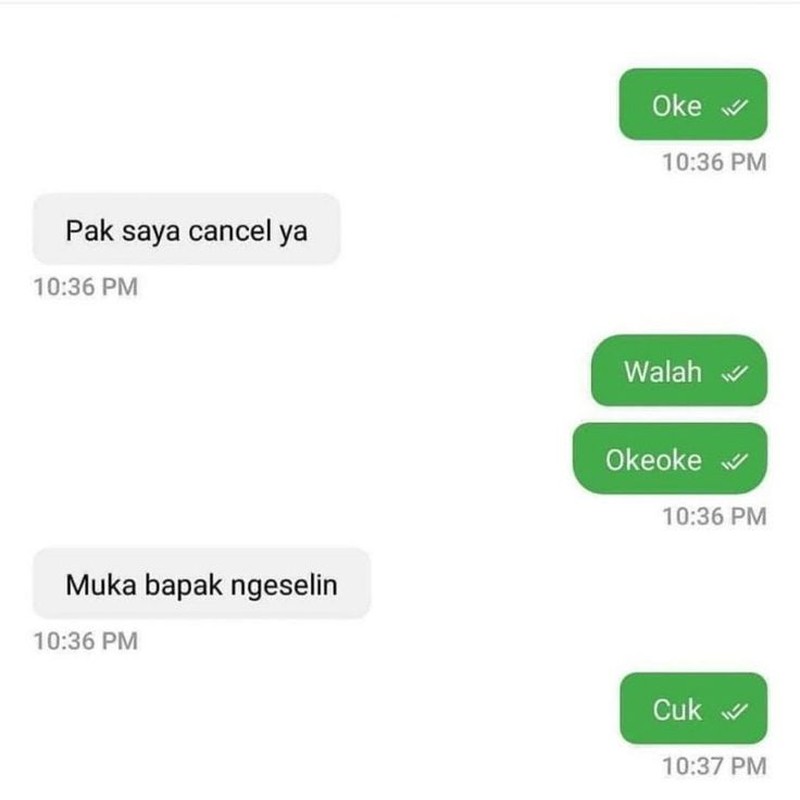Chat Kocak Ojol