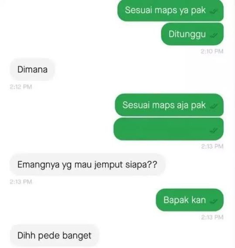 Chat Kocak Ojol