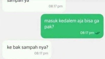 Masuk ke bak sampah... Foto: X.com