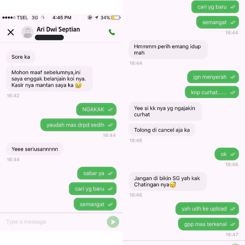 Chat Kocak Ojol