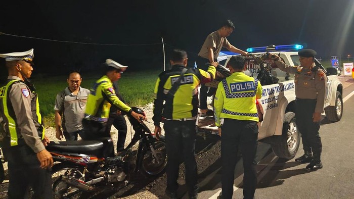 Razia balap liar di Lamongan.