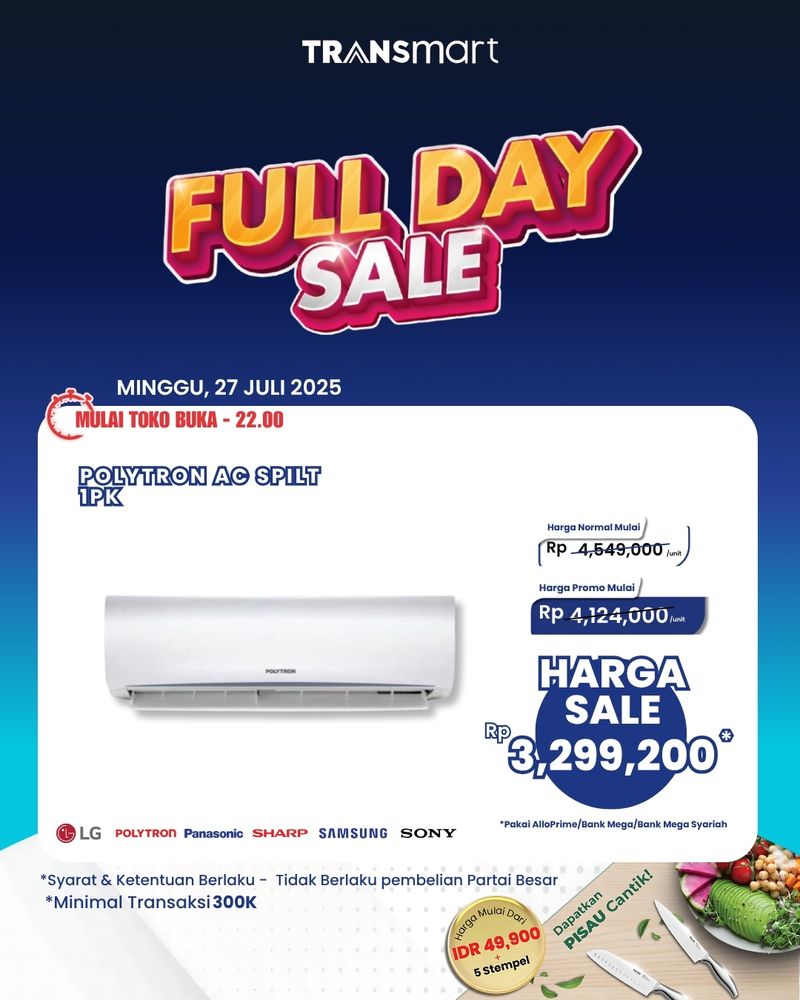 Transmart Full Day Sale 27 Juli 2025.