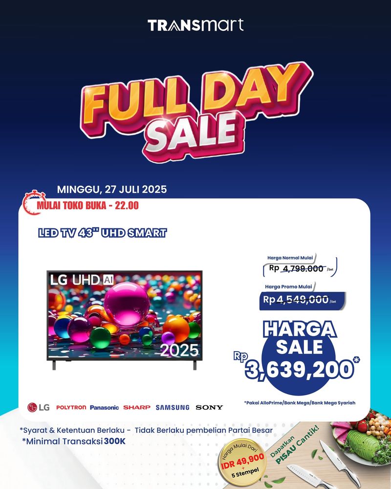 Transmart Full Day Sale 27 Juli 2025.