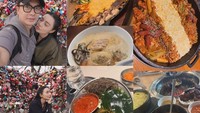 Ditemani oleh sang kekasih, Wika liburan ke Seoul, Korea Selatan. Di sana agendanya kebanyakan cicip makanan enak. Foto: Instagram @wikasalim