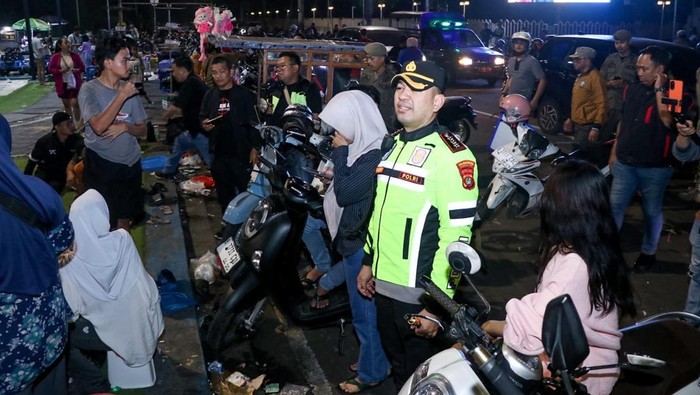 Polres Metro Tangerang Kota menggelar patroli skala besar di wilayahnya