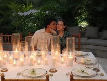 Thariq-Aaliyah Rayakan Anniversary Sambil Makan Malam Romantis