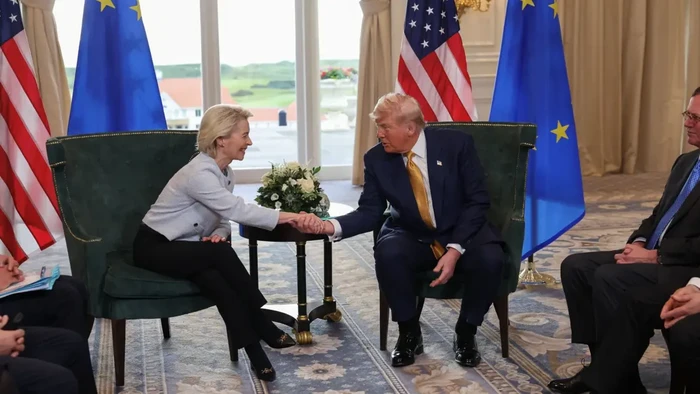 Commission President Ursula von der Leyen sepakat dengan Presiden AS Donald Trump.