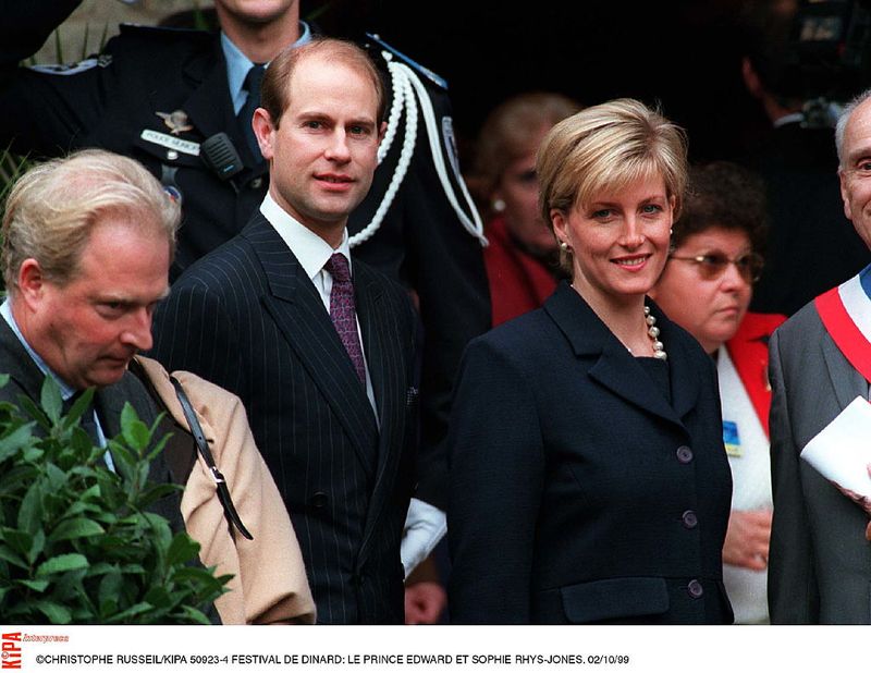 Count of Wessex, Edward, and wife, Sophie Rhys-Jones (Photo by © RUSSEIL CHRISTOPHE/CORBIS KIPA/Corbis via Getty Images)