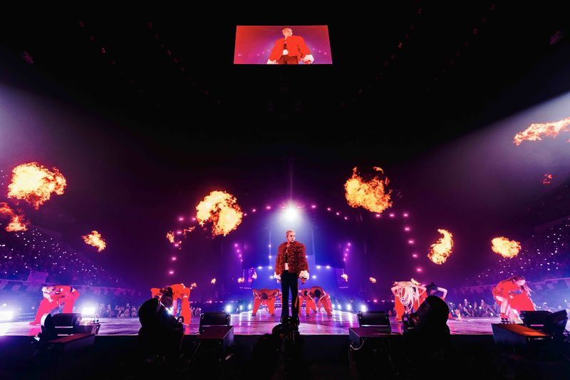 G-DRAGON 2025 WORLD TOUR [Übermensch] in JAKARTA di Indonesia Arena, Senayan, Jakarta Pusat, Jumat (25/7/2025).