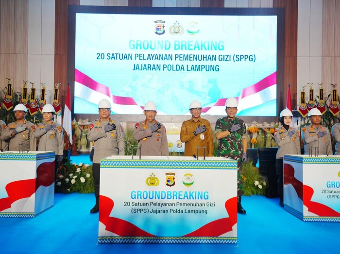 Kapolri hadiri groudbreaking 20 SPPG di Lampung (dok.Polri)