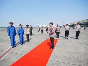 Kapolri Bertolak ke Lampung Groundbreaking SPPG Polri