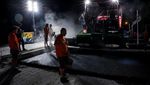 Kosovo Mendidih, Pekerja Jalan Berpacu dengan Waktu dan Suhu