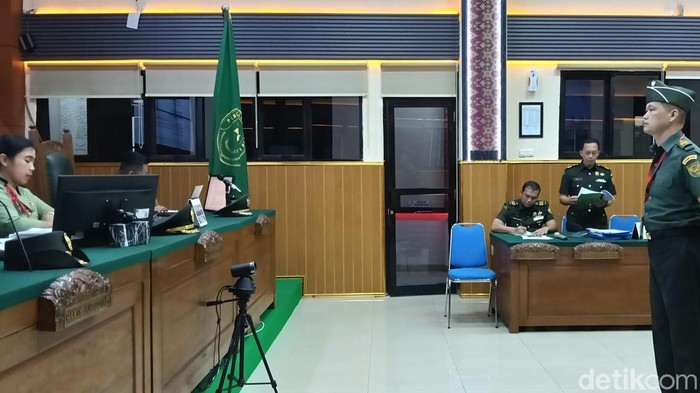 Peltu Yun Hery Lubis sampaikan Klemensi di hadapan Majelis Hakim
