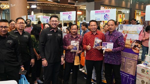 Penyelenggaraan INNOVERSE 2025 dari LPPM Unud di Living World Mall, Denpasar, Jumat (25/7/2025). (Dok. Unud)