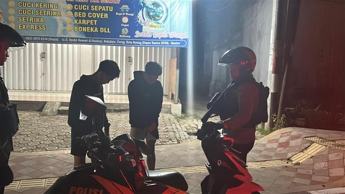 Polisi patroli cegah kejahatan di Serang, Banten. (Dok. ist)