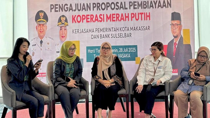 Sosialisasi pembuatan dan pengajuan proposal pembiayaan koperasi merah putih di Kota Makassar.