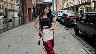 Standout! Outfit Tiara Andini Nonton Konser BLACKPINK di New York