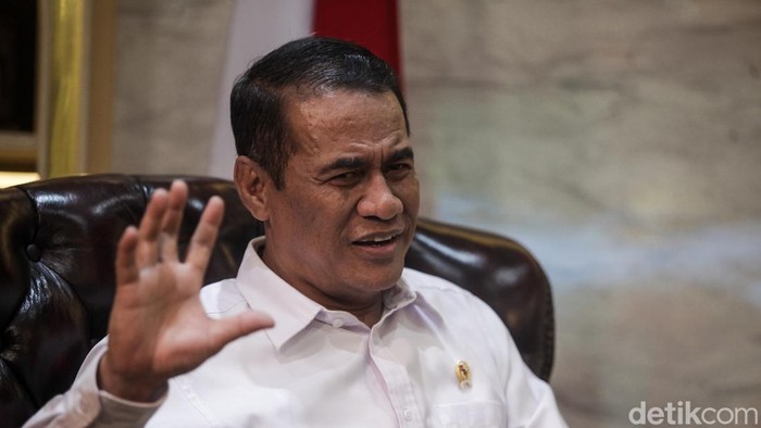 Menteri Pertanian, Andi Amran Sulaiman melayani wawancara khusus dengan detikcom di gedung Kementerian Pertanian, Jakarta Selatan, Senin (28/7/2025).