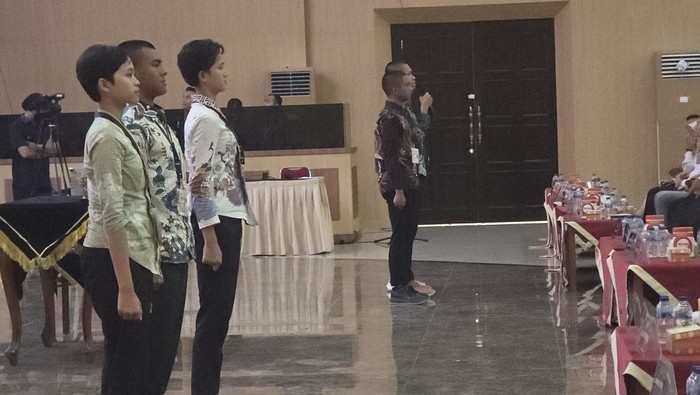 6 calon taruna dites mendadak As SDM Kapolri saat sidang akhir rekrutmen Akpol (Audrey/detikcom)