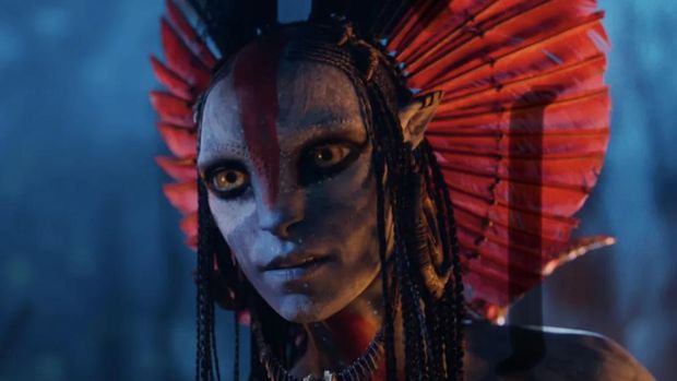 Cuplikan adegan dalam film Avatar: Fire and Ash.