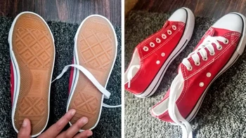 Beli sepatu, ternyata dua-duanya untuk kaki kiri. Foto: via BrightSide