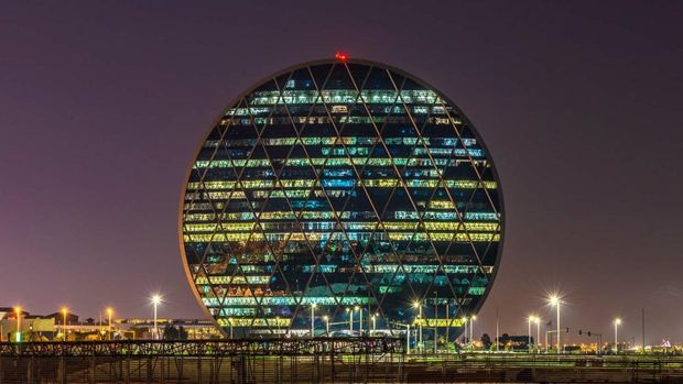 Coin Building atau Aldar Building di Abu Dhabi