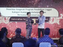 Unnes Sabet Penghargaan Kampus Berwawasan Konservasi di detikJateng-Jogja Awards