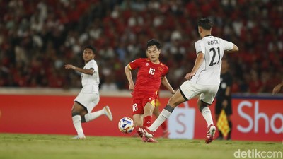 Potret Vietnam Unggul 1-0 atas Indonesia di Babak Pertama