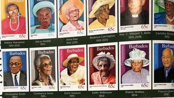 Di Barbados, Karibia, saat seseorang mencapai usia 100 tahun, negara akan membuatkan prangko denga wajah orang tersebut sebagai tanda penghormatan dan merayakan pencapaian umur panjang. Foto: via BoredPanda
