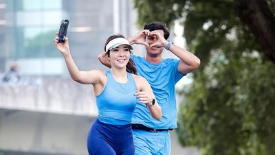 27 Menit Gisel dan Cinta Brian Lari Bareng Rayakan Ultah