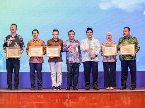 Gubernur Jateng, Ahmad Luthfi, di acara Central Java Investment Business Forum (CJIBF) 2025 di Hotel Bidakara Jakarta, Selasa (29/7/2025).