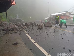 Tebing Longsor di Jalur Piket Nol, Akses Lumajang-Malang Lumpuh
