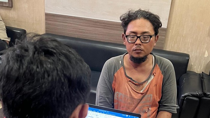 Syahrama (38), pelaku pembunuhan driver ojol di Gresik