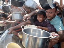 Panci Kosong dan Teriakan Kelaparan Menggema di Gaza