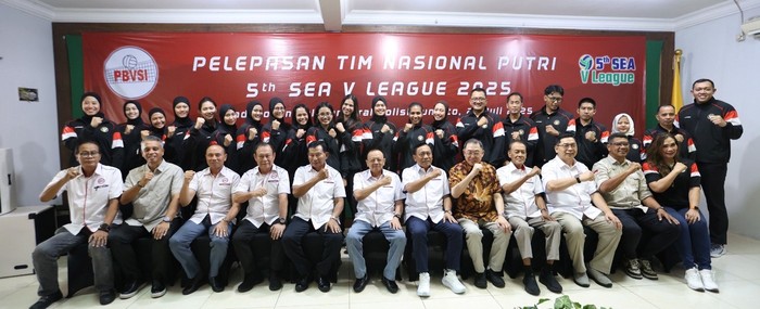 PBVSI melepas timnas voli putri Indonesia ke SEA Womens V League 2025