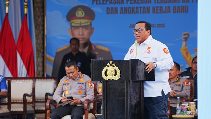 Presiden Konfederasi Serikat Pekerja Seluruh Indonesia (KSPSI), Andi Gani Nena Wea mengapresiasi Kapolri Jenderal Listyo Sigit Prabowo yang peduli terhadap nasib buruh (dok.Polri)