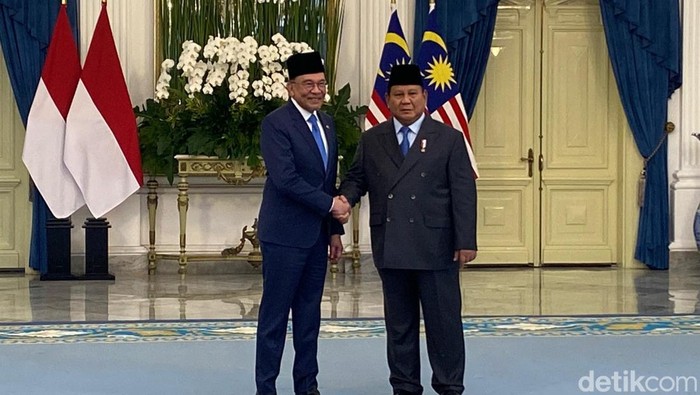 Presiden Prabowo Subianto dan PM Malaysia Anwar Ibrahim