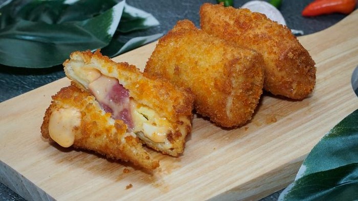 Resep risol mayo isi daging asap dan telur yang enak