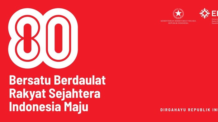 Spanduk HUT ke-80 RI 2025