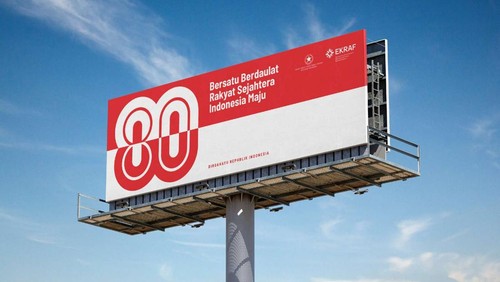 Spanduk HUT ke-80 RI 2025