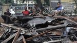 Suasana Pasar Taman Puring Usai Kebakaran, Dagangan Ludes