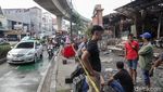 Suasana Pasar Taman Puring Usai Kebakaran, Dagangan Ludes