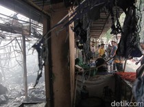 Video: Kondisi Terkini  Pasar Taman Puring, Asap Masih Membubung