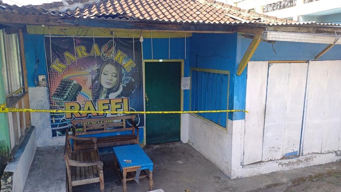 TKP pembunuhan di karaoke wilayah Bergas, Kabupaten Semarang, Senin (28/7) malam. Foto diunggah Selasa (29/7/2025).
