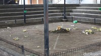 Foto: Suasana sepi di arena tajen berdarah di Banjar Abian Tubuh, Kesiman, Denpasar Timur, Selasa (29/7/2025). (Aryo Mahendro/detikBali)
